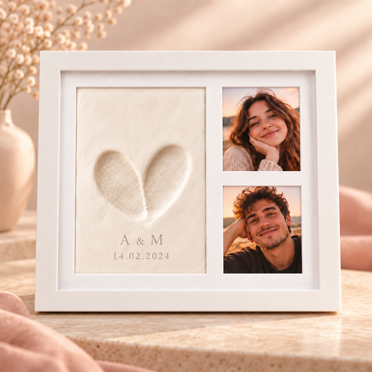 Wax keepsake frame for couples